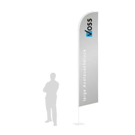 Beachflag Wind Austauschdruck | Large (400 cm) | einseitig bedruckt