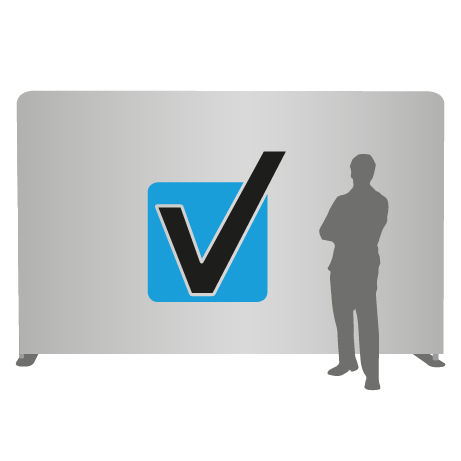 Textilwand ALU | 400er gerade | einseitig bedruckt