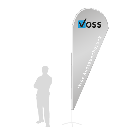 Beachflag Drop Austauschdruck | Large (350 cm) | einseitig bedruckt