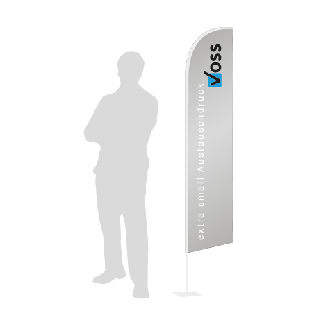 Beachflag Wind Austauschdruck | Extra Small (215 cm) | einseitig bedruckt