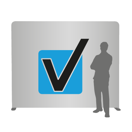 Textilwand ALU | 240er gerade | einseitig bedruckt