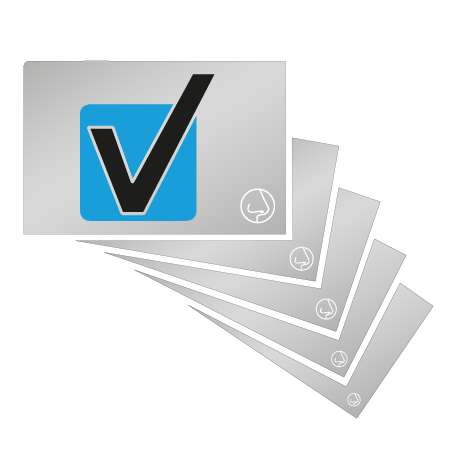 partieller UV-Lack beidseitig