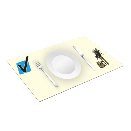 Tischsets aus Zuckerrohrpapier | DIN A3 | einseitig bedruckt