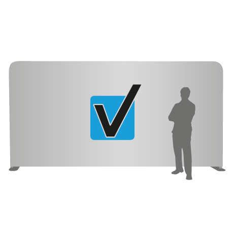 Textilwand ALU | 600er gerade | einseitig bedruckt